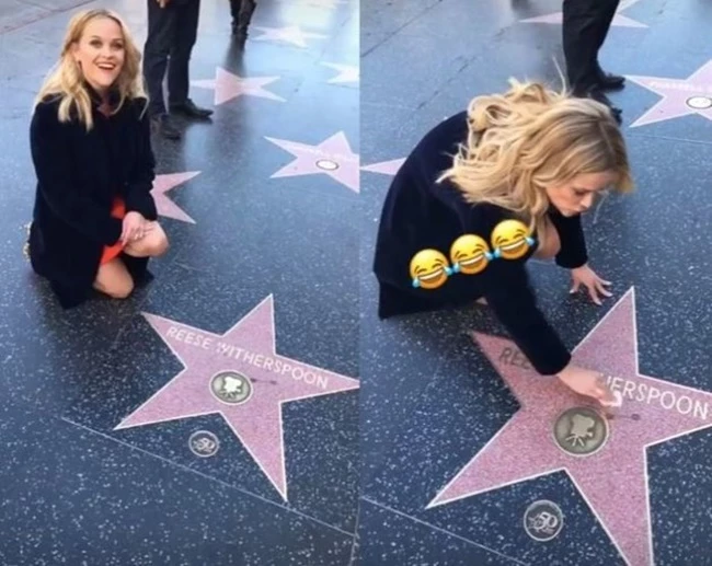 Reese Witherspoon | Καθάρισε το αστέρι της στο Hollywood Walk of Fame