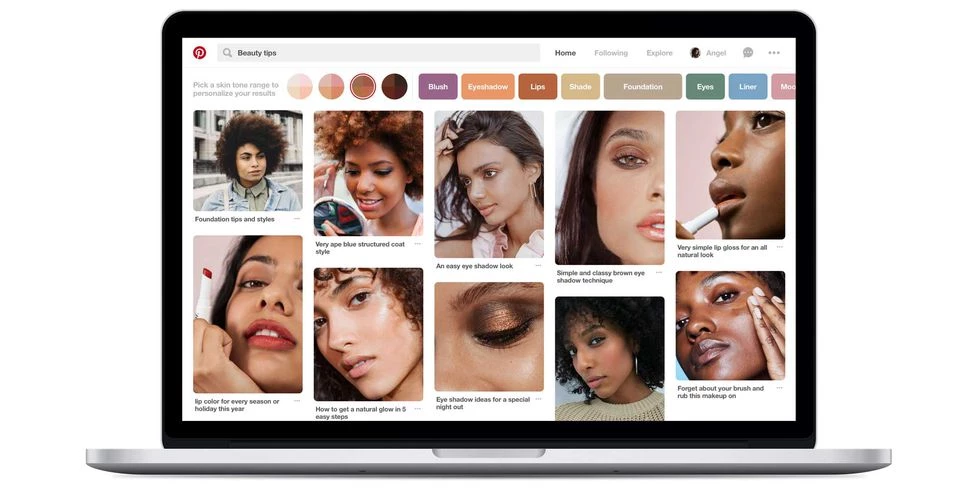 Το Pinterest σού επιτρέπει να αναζητήσεις ό,τι θέλεις με βάση το χρώμα της επιδερμίδας σου