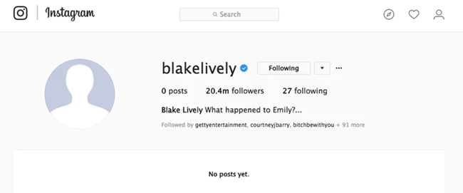 Όλα καλά, η Blake Lively επέστρεψε στο Instagram - και (ξανα)ακαλούθησε τον Ryan Reynolds!