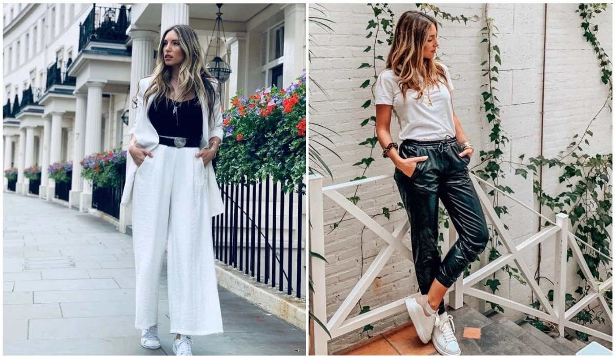 Πώς να συνδυάσω τα λευκά sneakers το Φθινόπωρο; 7 ιδέες από την Αθηνά Οικονομάκου