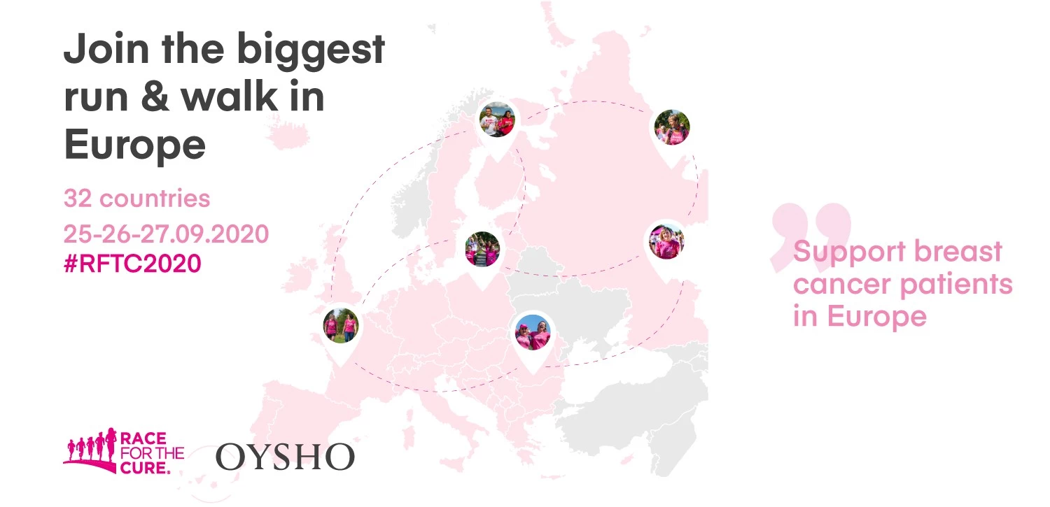 Η Oysho συνεργάζεται με τη THINK PINK EUROPE στη μάχη κατά του καρκίνου του μαστού