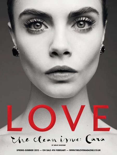 Η Cara Delevingne στο εξώφυλλο του περιοδικού Love