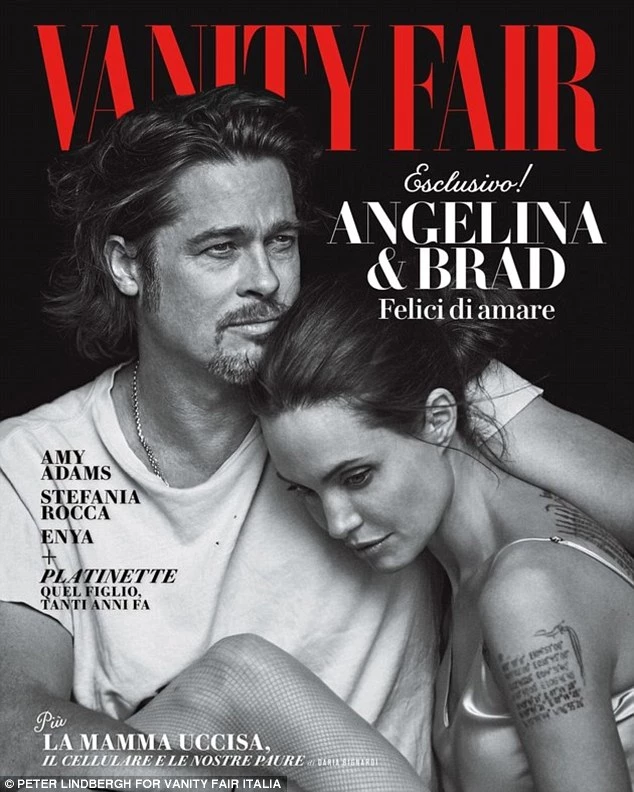 Brad Pitt - Angelina Jolie: Αγκαλιασμένοι στο εξώφυλλο του Vanity Fair