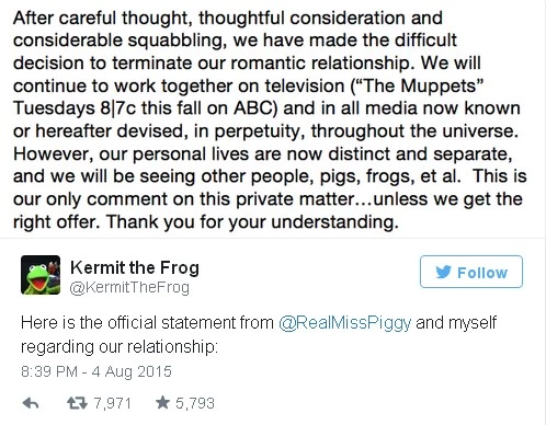 Pop Culture: Ο Kermit και η Miss Piggy χώρισαν