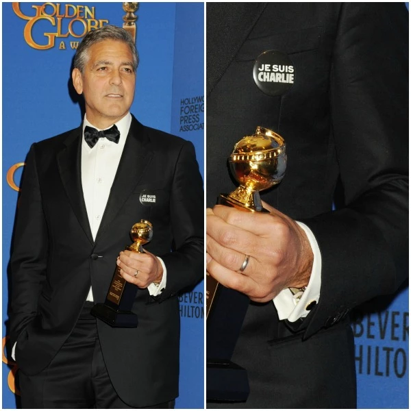 To #JeSuisCharlie στο κόκκινο χαλί των Golden Globes - εικόνα 2