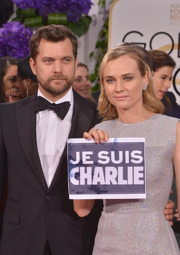 To #JeSuisCharlie στο κόκκινο χαλί των Golden Globes - εικόνα 3