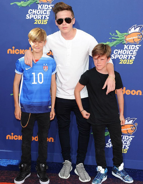 Brooklyn, Cruz και Romeo Beckham στα Kids' Choice Sport Awards