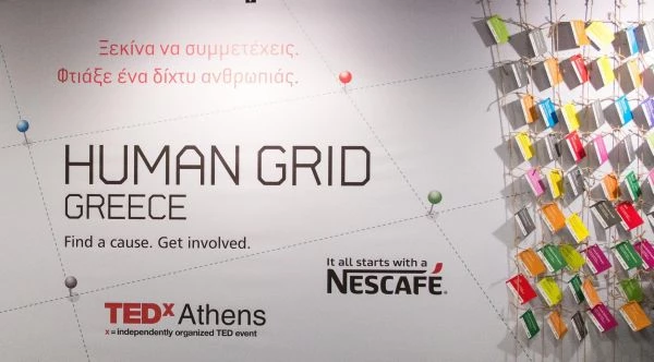 Human Grid + Nescafe = TEDx Athens