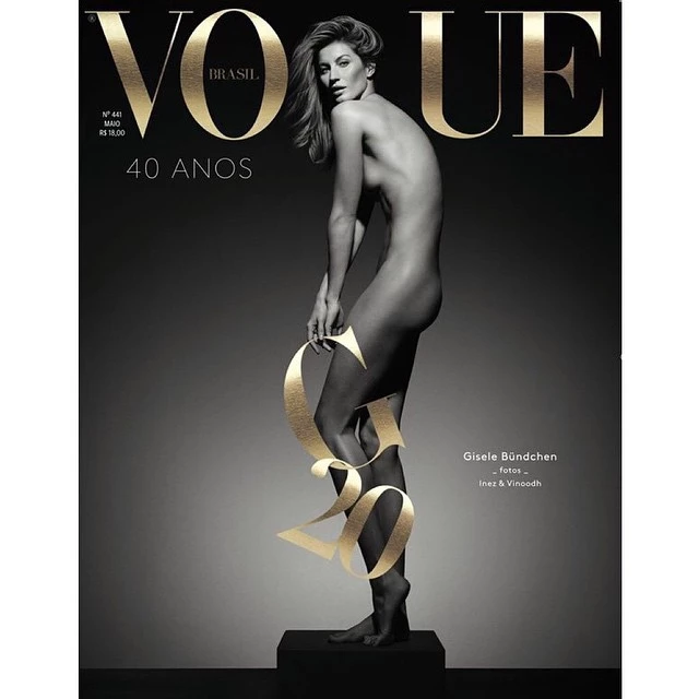 Gisele: Ολόγυμνη στο εξώφυλλο της Vogue για τα 20 χρόνια της στη μόδα
