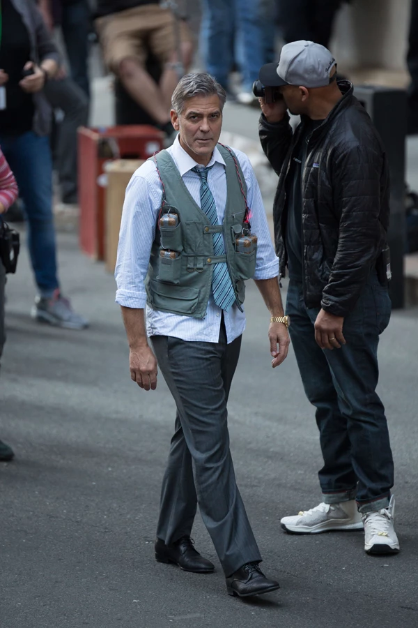 Η Amal Alamuddin και ο George Clooney στα γυρίσματα της νέας του ταινίας - εικόνα 3