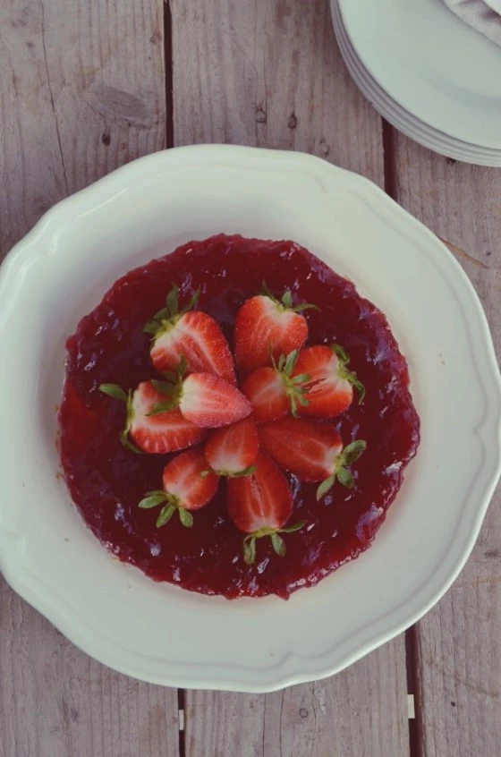 Συνταγή για cheesecake με φράουλες