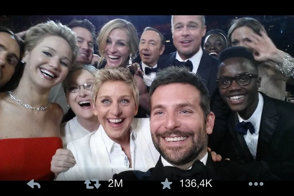 VIDEO: Το selfie ρεκόρ της Ellen DeGeneres στα Oscars 2014