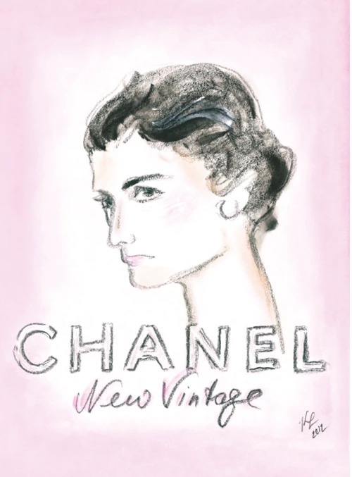 O Κarl ζωγραφίζει την Coco Chanel