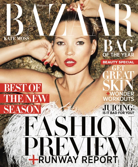 Η Kate Moss στο εξώφυλλο του Harper's Bazaar - εικόνα 5