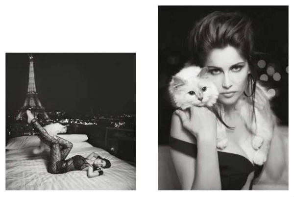 H γάτα του Karl Lagerfeld στο πρώτο της editorial